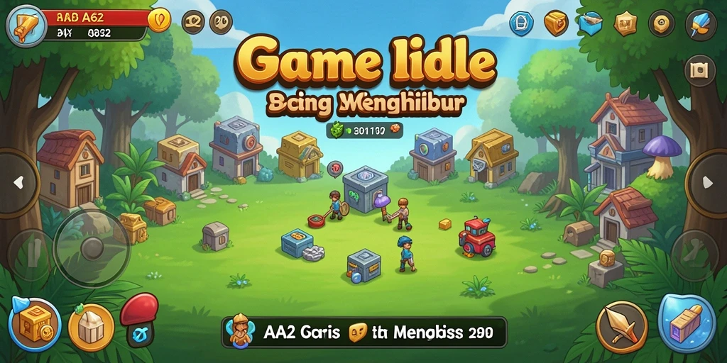 Screenshot gameplay AA62 yang menampilkan aksi pengumpulan sumber daya.