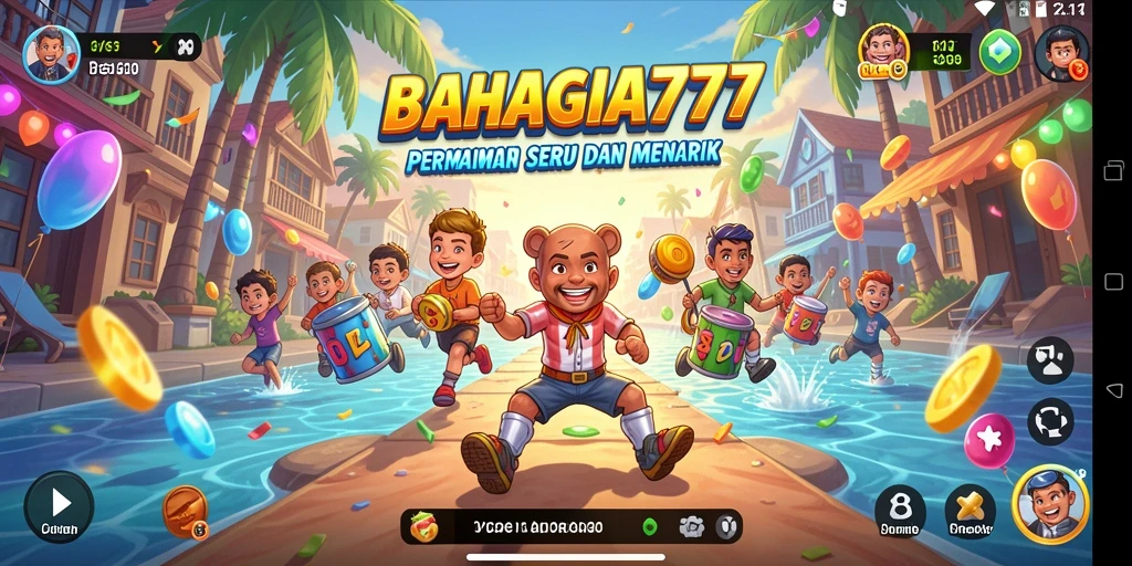 Tampilan gameplay seru dan menantang di BAHAGIA777.