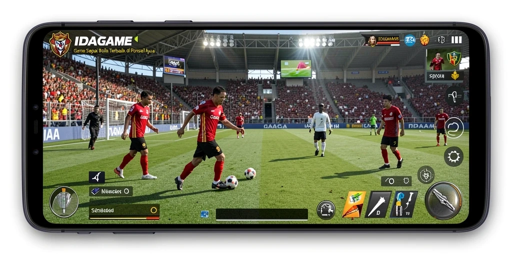 Tampilan gameplay yang mendebarkan dari IDAGAME saat bertanding.