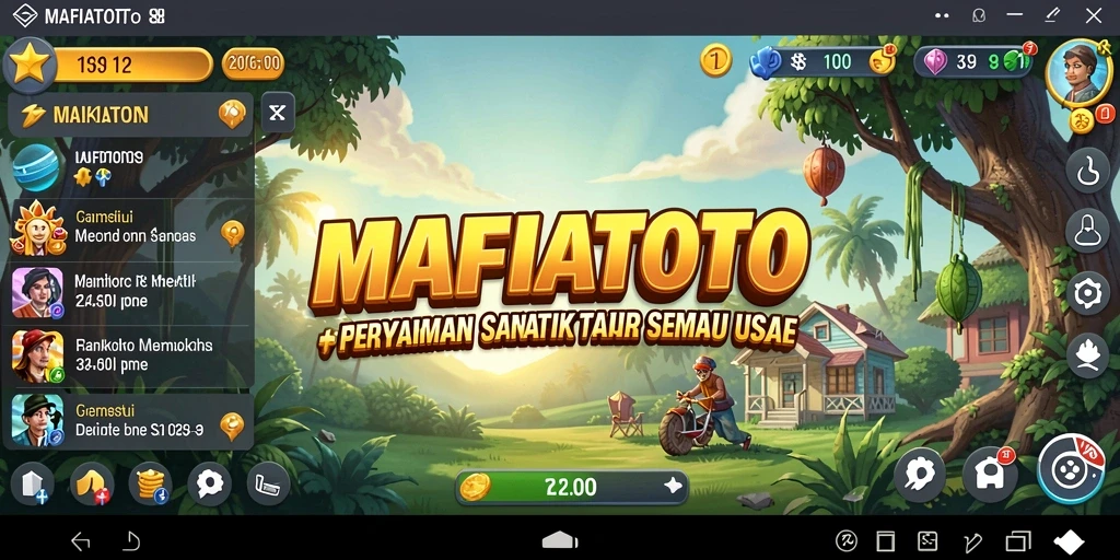 Tampilan gameplay MAFIATOTO menunjukkan keseruan bermain yang penuh warna.