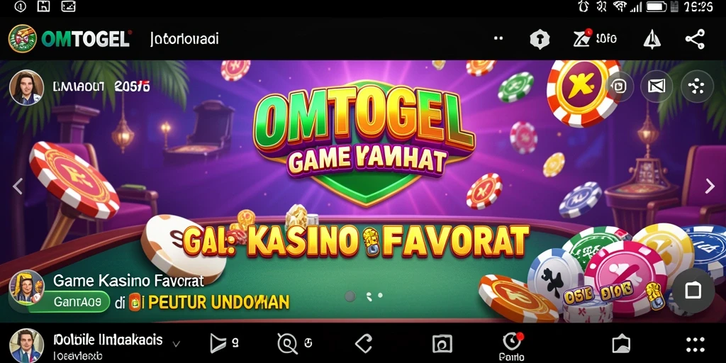 Tampilan utama gameplay OMTOGEL dengan grafik menarik dan interface yang responsif.