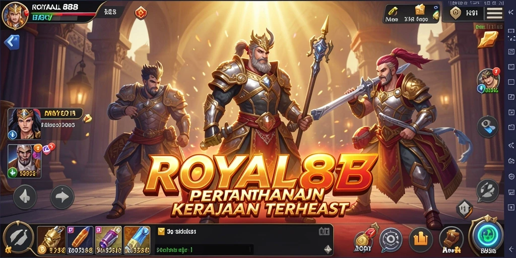 Tampilan layar permainan ROYAL88 dengan aksi Tower Defense yang mendebarkan.