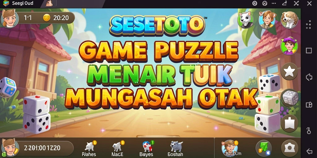 Tangkapan layar SESETOTO menampilkan gameplay Puzzle yang seru dan menantang.
