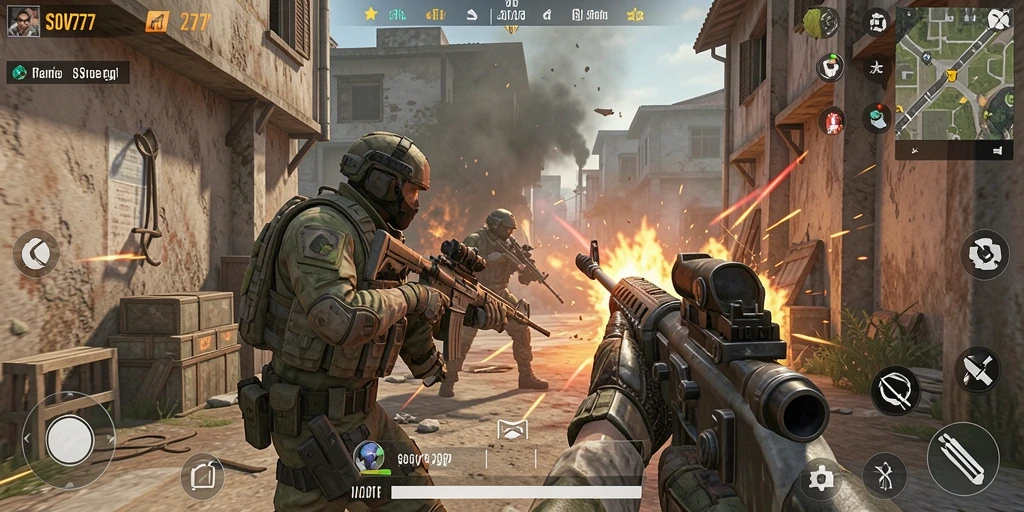 Screenshot menunjukkan aksi seru dalam permainan SOV777 dengan tampilan grafis menawan.