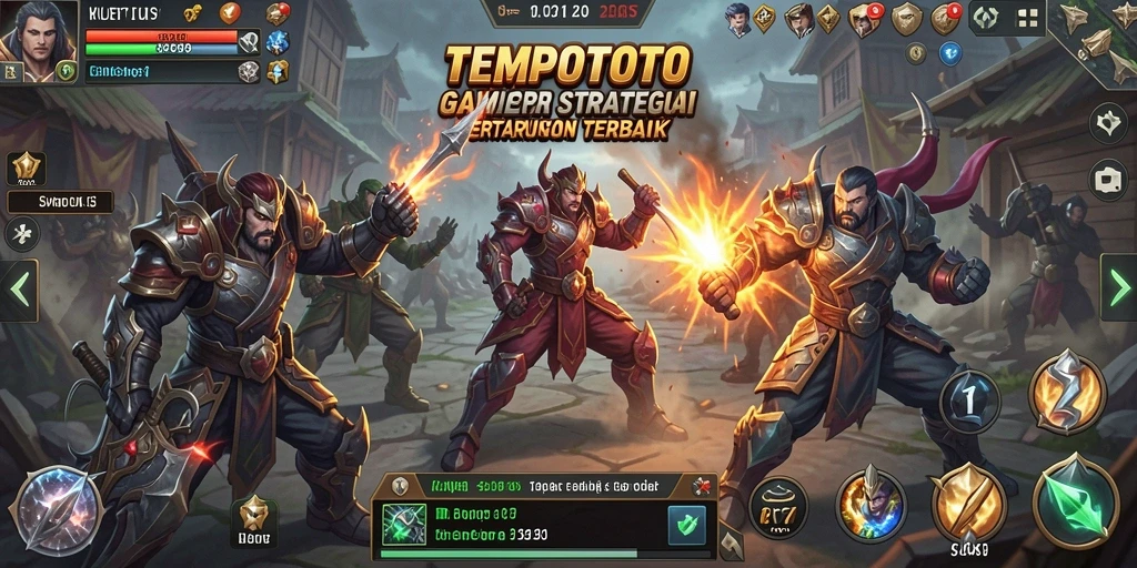 Tampilan gameplay TEMPOTOTO yang mengasyikkan dan mendebarkan.